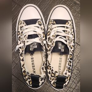 Converse Leopard Sneakers - Size 8